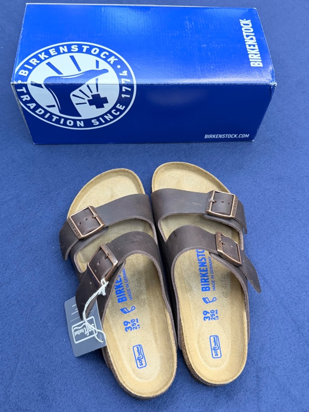 Birkenstock Arizona BS Soft Footbed Sandals – Habana Oiled Leather, Size 8 women - Picture 3 of 7